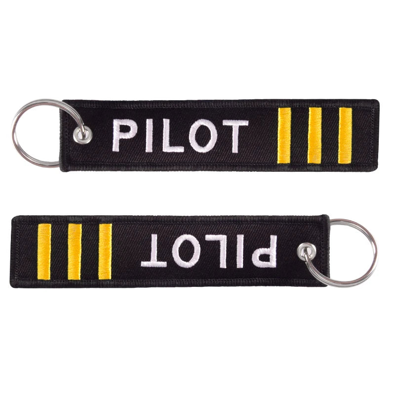 5-Pack Aviation Crew Keychain Tags